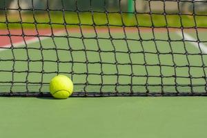 Green tennis ball photo