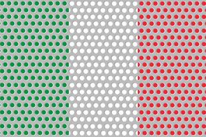 Flag of Italy on metal photo