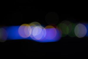 Black background with colorful light bokeh effects. background with  Blur bokeh effects. Abstract background texture photo