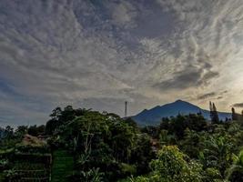 Natural scenery in the countryside on the highlands with cool air photo