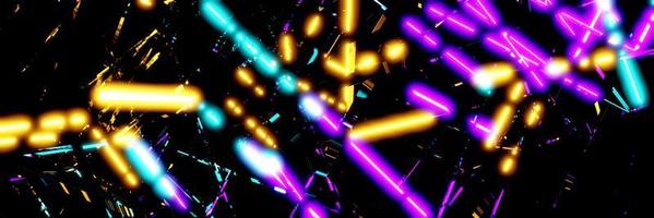 3D render, Abstract futuristic Sci-fi holographic neon glowing, Graphic digital technology background photo