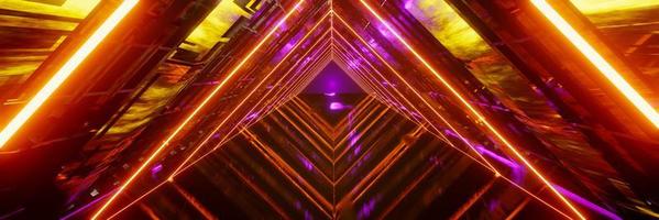 3D render, Abstract futuristic Sci-fi holographic neon glowing, Graphic digital technology background photo