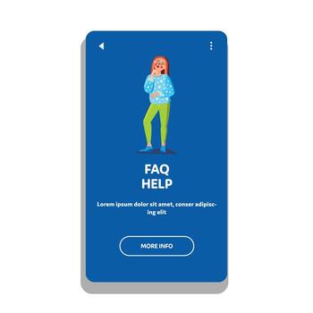 vector de servicio de ayuda de preguntas frecuentes preguntas frecuentes