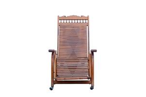 Reclining wooden chairs photo