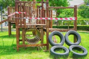 Children playground was damaged photo