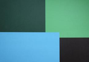 concepto minimalista, fondo de geometría de papel de color abstracto, vista superior plana, imagen vacía multicolor con espacio de copia foto
