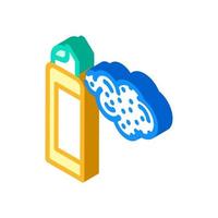 aerosol spray isometric icon vector illustration