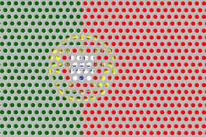 bandera de portugal en metal foto