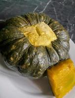 crema pastelera de calabaza pequeña. foto