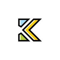 Letter K logo icon design template elements vector