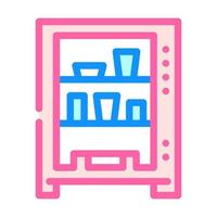 vending machine color icon vector illustration line