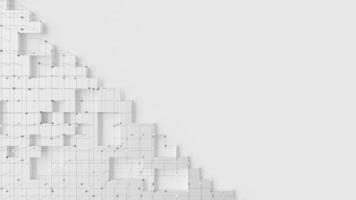 Technology abstract background. Futuristic Graphic. Square grid and network with connected circle design. photo