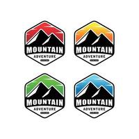 mountain logo vector design emblem
