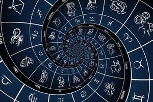 ilustración de fondo de signo de astrología y alquimia foto