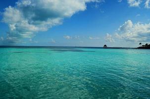 playa de puerto morelos méxico foto