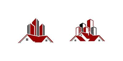 diseño de vector de logotipo de edificio de bienes raíces