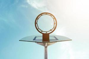 street basket hoop, sports equipment photo