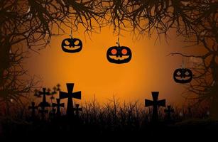 Halloween night background photo