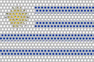 Flag of Uruguay on metal photo
