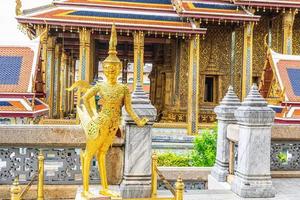 One landmark of Wat Phra Kaew in Bangkok, Thailand. A place everyone in every religion can be viewed. photo