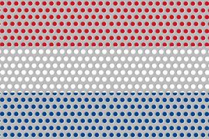Flag of Netherland on metal photo