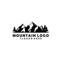 diseño de vector de logotipo de montaña