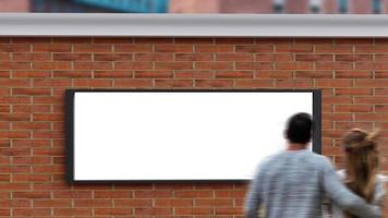 long billboard blank mockup design photo