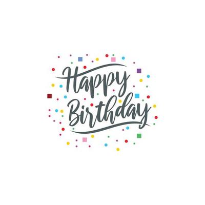 Happy Birthday Wording Vector Art, Icons, and Graphics for Free Download