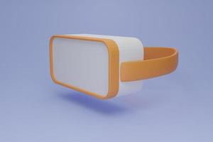 3d virtual reality headset,Stereoscopic 3d vr illustration. Vector virtual digital cyberspace technology. Innovation device.3d render illustration. photo