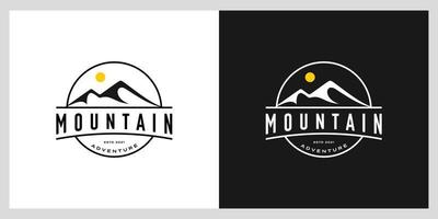 plantilla de diseño de vector de logotipo de montaña