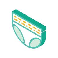 diaper for old human isometric icon vector illustration