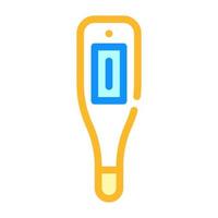 electronic medical thermometer color icon vector illustration