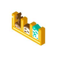 pit compost isometric icon vector illustration