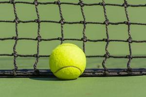 Green tennis ball photo