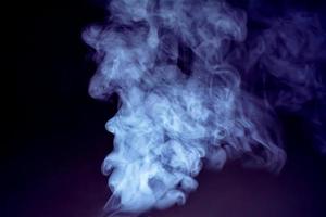 The smoke is colorful. It is abstract. photo