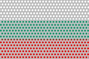 Flag of Bulgaria on metal photo