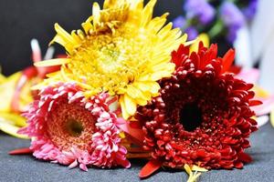 Bunch of fresh and colourful Flowers photo