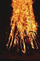 Closeup of Fire at time of festival photo