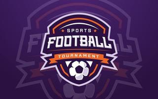 Professional Soccer Club Logo Template for Sports Team and Tournament vector