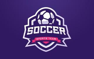 Soccer Club Logo Template for Sports Team and Tournament vector