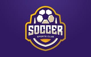 Soccer Club Logo Template for Sports Team and Tournament