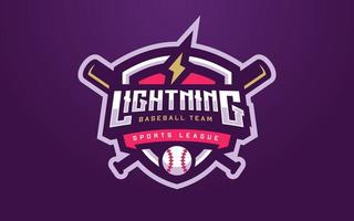 Baseball Club Logo for Sports Team and Tournament vector