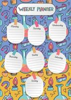 Daily Weekly Monthly Planner in Abstract Tubes Daily Weekly Monthly Planner in Abstract Tubes