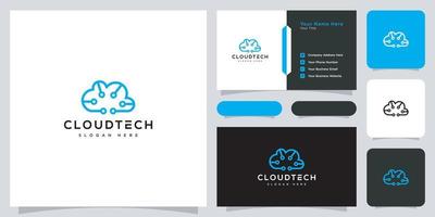 cloud technology vector template design