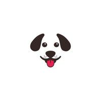 Dog head logo - vector illustration