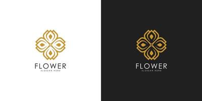 nature flower logo premium vector