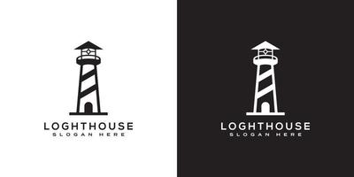 lighthouse logo vector design template