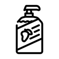 soap mango line icon vector illustration line