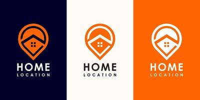 pin home logo vector design