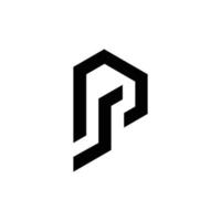 plantilla de logotipo de letra ps vector